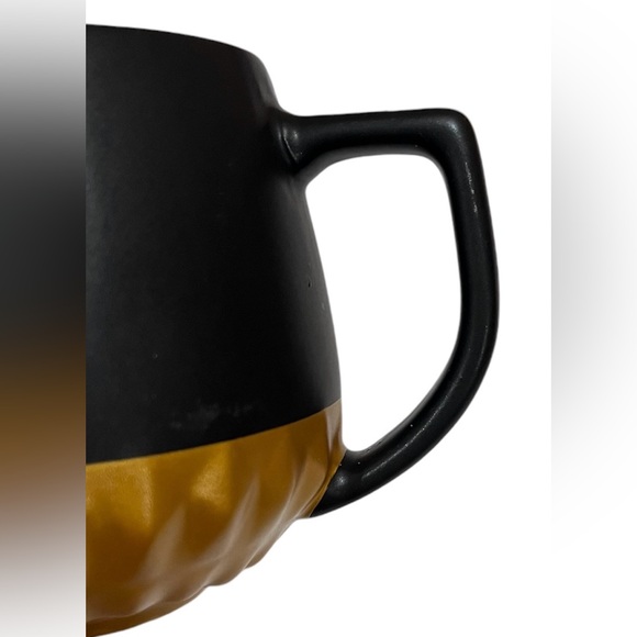 STARBUCKS DISNEY WORLD PARKS 50TH anniversary coffee mug cup black gold studded - Picture 5 of 11